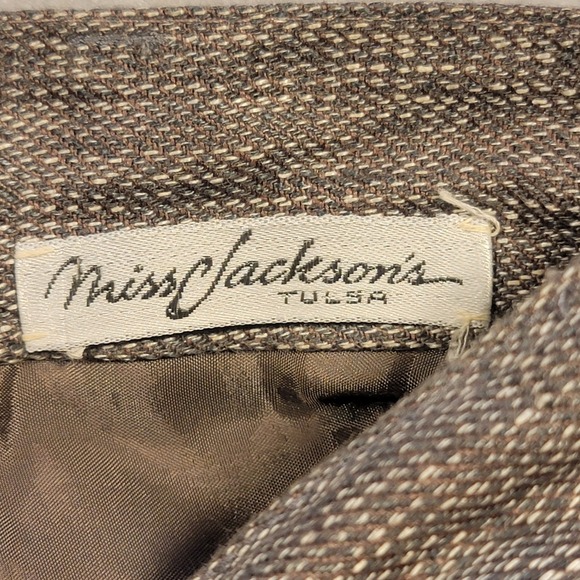 VTG Perry Ellis 100% Linen Pants Womens 8 Gray High Rise Pleated Made In USA 90s - Picture 5 of 10